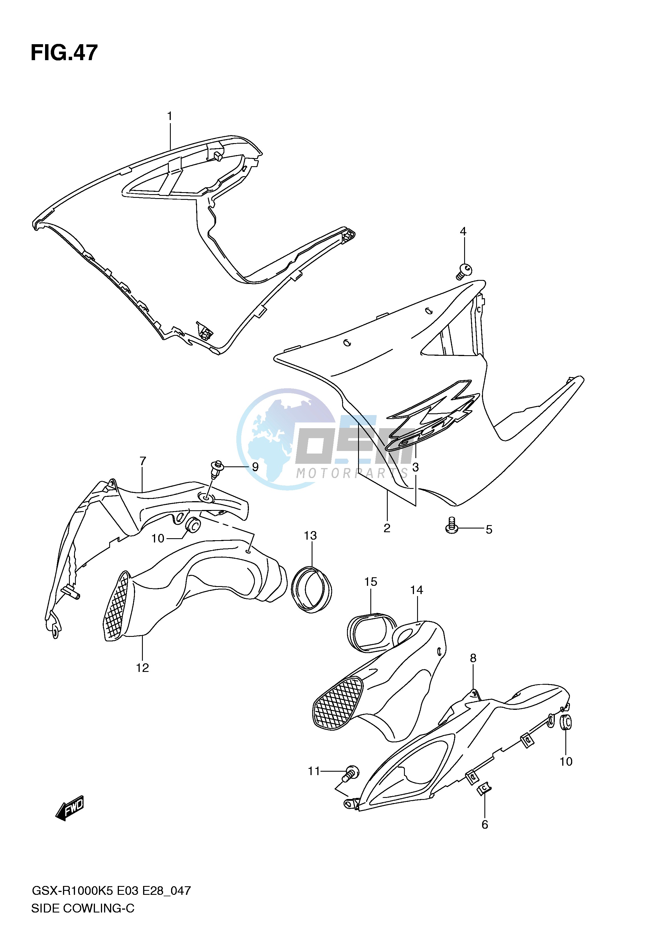 SIDE COWLING (MODEL K5)