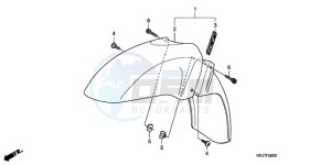 FES150A9 Europe Direct - (ED / ABS) drawing FRONT FENDER