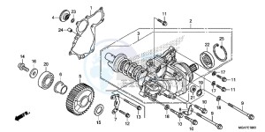 VFR1200XDF CrossTourer - VFR1200X Dual Clutch 2ED - (2ED) drawing SIDE GEAR CASE