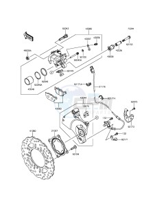 Z800 ABS ZR800DGF UF (UK FA) XX (EU ME A(FRICA) drawing Rear Brake