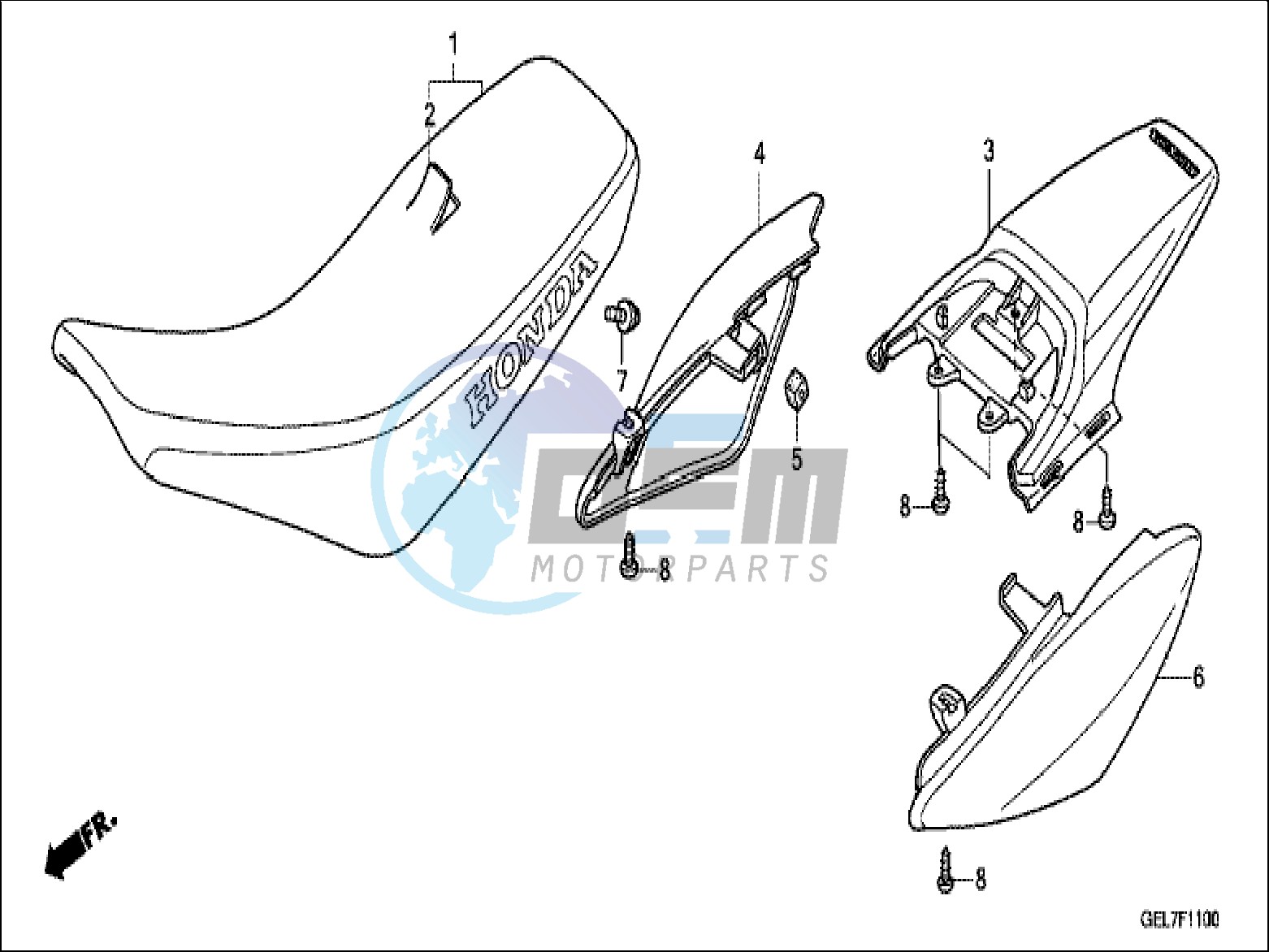 SEAT/REAR FENDER