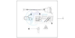 XL650V TRANSALP drawing 12V SOCKET KIT