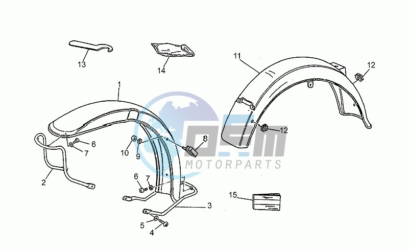 Front/rear mudguard