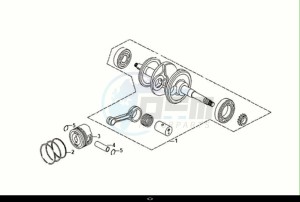 ORBIT III 125 (XE12W2-EU) (E5) (M1) drawing CRANK SHAFT