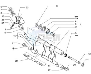 X9 500 drawing Swinging arm