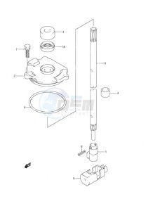 DF 140 drawing Clutch Rod C/R (S/N 680234 & Newer)