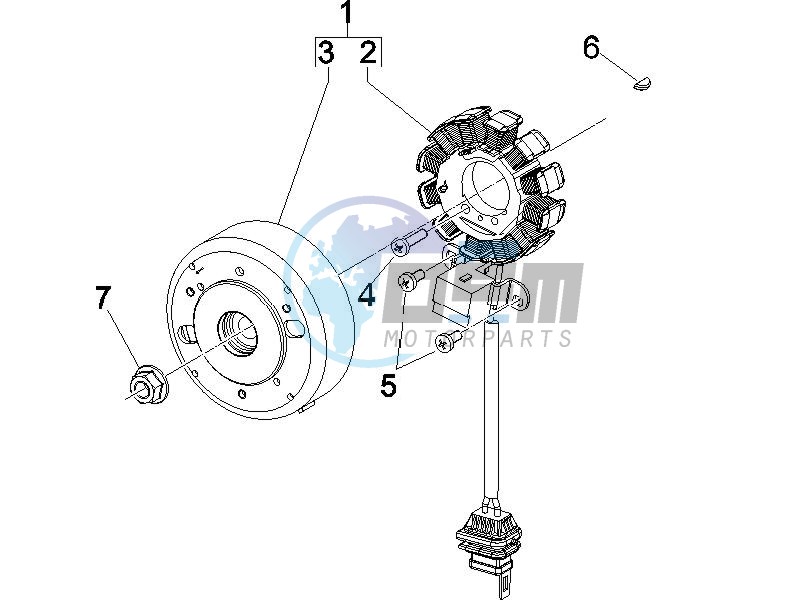 Flywheel magneto