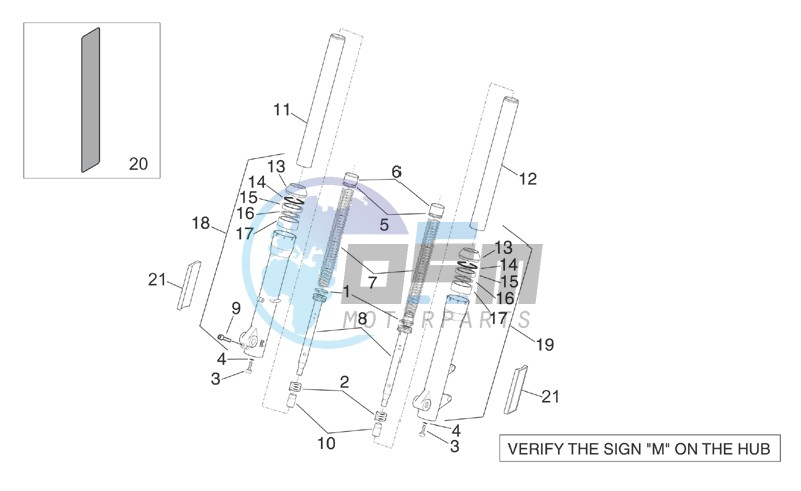 Marzocchi front fork - Hubs sleeves