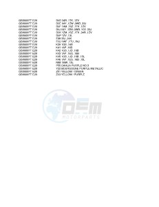 GSX600F (E28) Katana drawing * COLOR CHART *