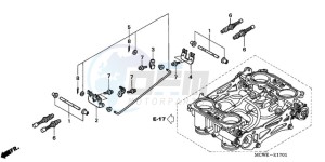 VFR800A9 UK - (E / ABS MME) drawing THROTTLE BODY (COMPONENT PARTS)