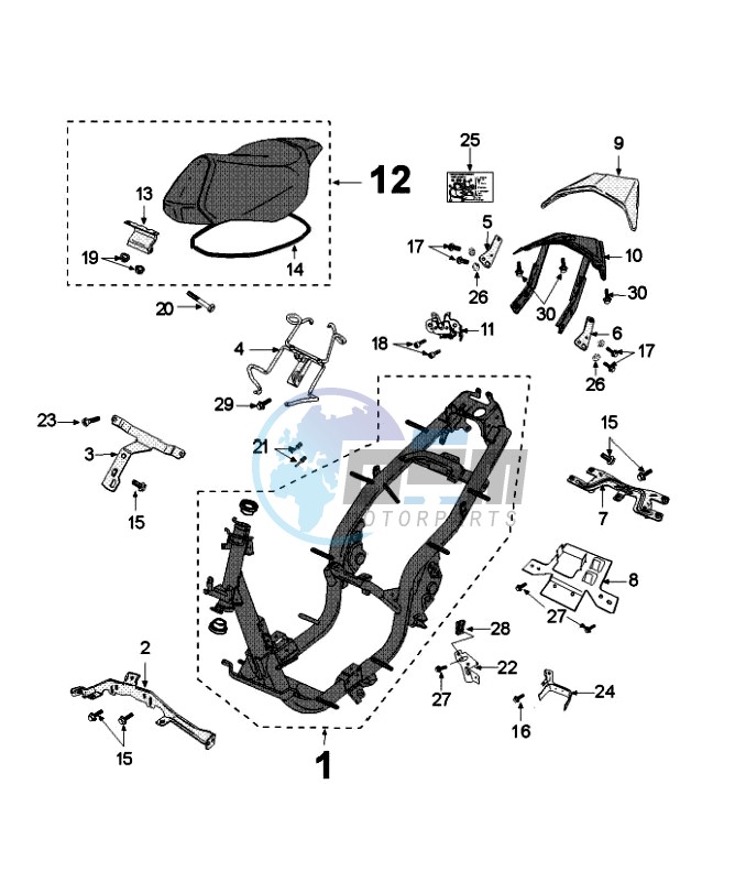 FRAME AND SADDLE