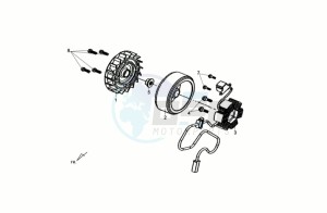 CROX 50 drawing MAGNETO / FLYWHEEL