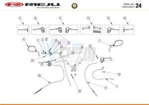 BYE-BIKE-25-KM-H-EURO4-HOLLAND-CARGO-RED drawing HANDLEBARS