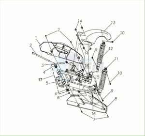 E-FIDDLE (EK4LW2-EU) (M2) drawing RR. CUSHION RR FORK RR.  MUDGUARD