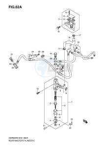 GSR600 (E2) drawing REAR MASTER CYLINDER (GSR600AK7 UAK7 AK8 UAK8 AK9 UAK9 AL0 UAL0)