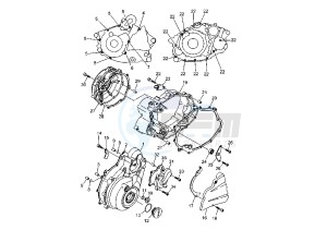 XT X 660 drawing CRANKCASE COVER