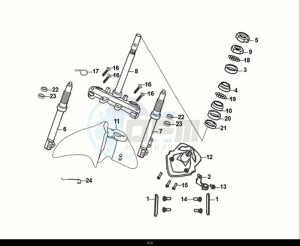 JET 14 50 (XC05W2-NL) (E5) (M1) drawing STEERING STEM - FRONT CUSHION