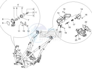 X9 125 Evolution potenziato (UK) drawing Locks