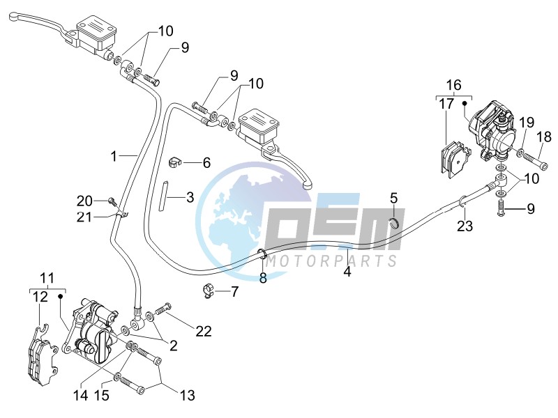 Brakes pipes - Calipers