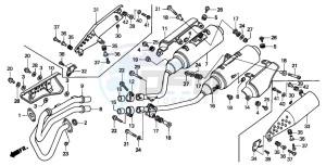 FX650 drawing EXHAUST MUFFLER