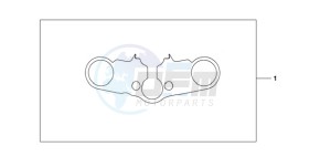 CBR600RAA Korea - (KO / ABS) drawing TOP BRIDGE COVER