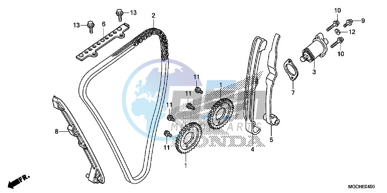 CAM CHAIN/ TENSIONER