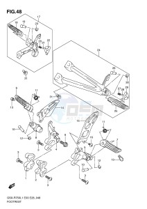 GSX-R750 (E3) drawing FOOTREST