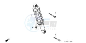 CBR125RW9 U / WH drawing REAR CUSHION