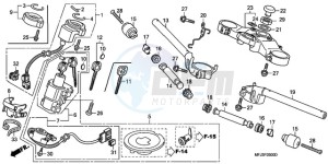 CBR600RA9 E / ABS MME drawing HANDLE PIPE/TOP BRIDGE