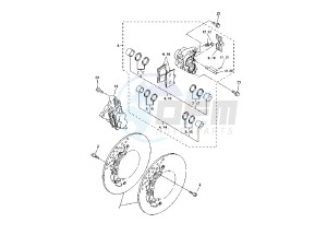 FZ1 FAZER 1000 drawing FRONT BRAKE CALIPER