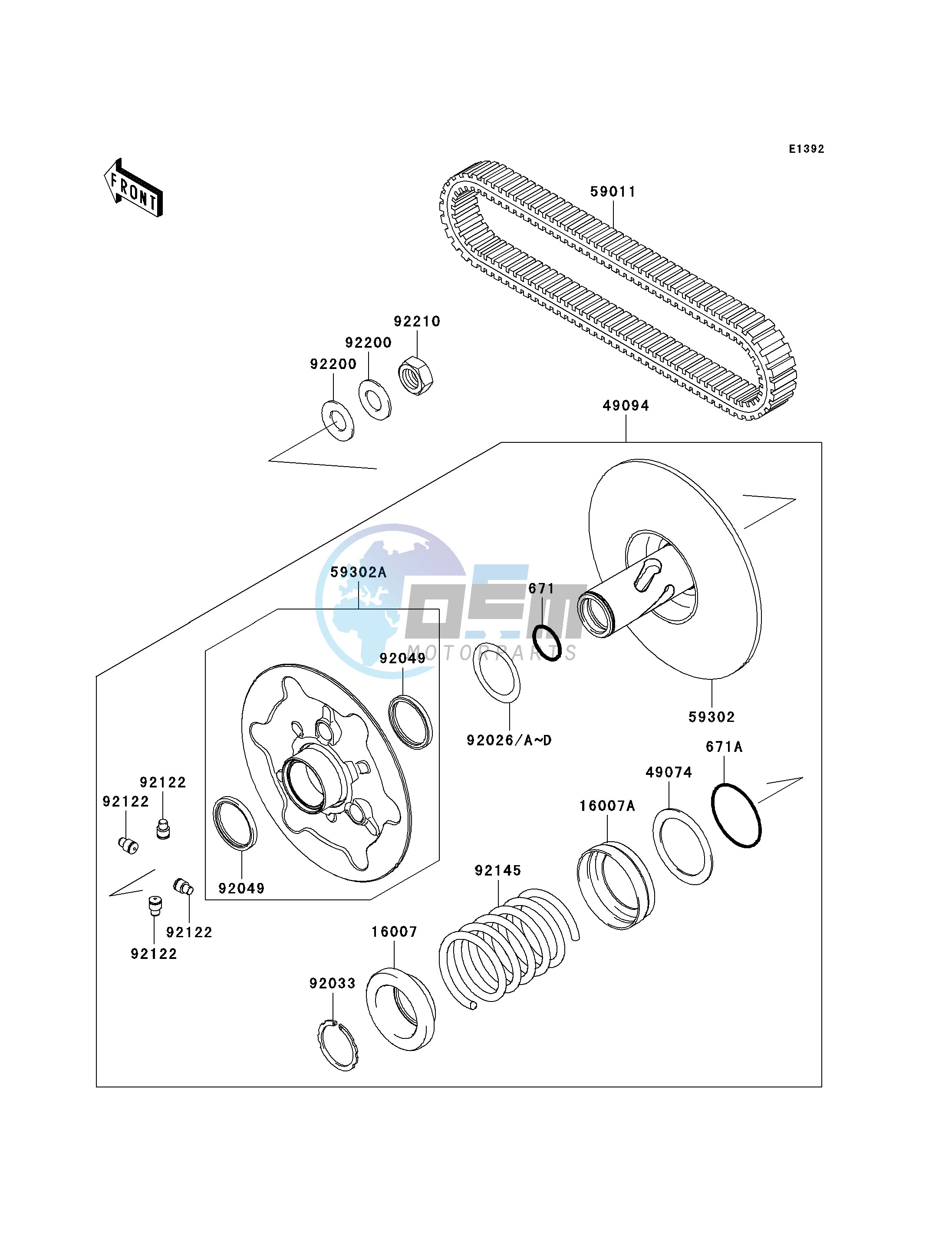 DRIVEN CONVERTER_DRIVE BELT