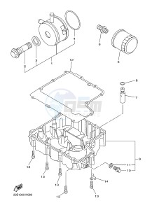 XJ6FA 600 DIVERSION F (ABS) (1DG7 1DG8) drawing OIL CLEANER