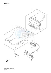 GSX-R600 (E2) drawing SEAT