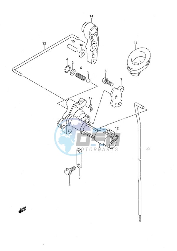 Clutch Rod w/Remote Control