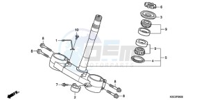 CRF250X9 Europe Direct - (ED / CMF) drawing STEERING STEM