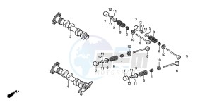 FJS600 SILVER WING drawing CAMSHAFT/VALVE