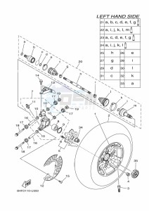 YFM700FWAD YFM70GPAK (B4FF) drawing REAR WHEEL