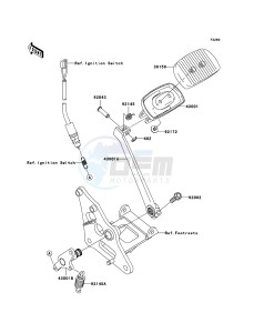 VN900_CLASSIC VN900B8F GB XX (EU ME A(FRICA) drawing Brake Pedal