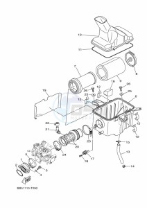 YFM450FWBD KODIAK 450 EPS (BEYA) drawing INTAKE