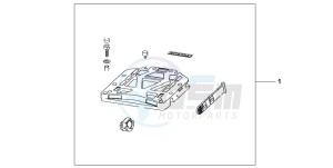 SH150 125 drawing REAR BASE CARRIER