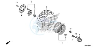 TRX680FAG Wave 110 - AFS110 UK - (E) drawing FRONT WHEEL