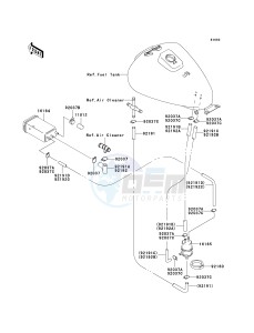 BN 125 A [ELIMINATOR 125] (A6F-A9F) A6F drawing FUEL EVAPORATIVE SYSTEM-- CA- -