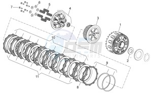 Shiver 750 (AA, JP, K, MAL, T, TW) drawing Clutch II