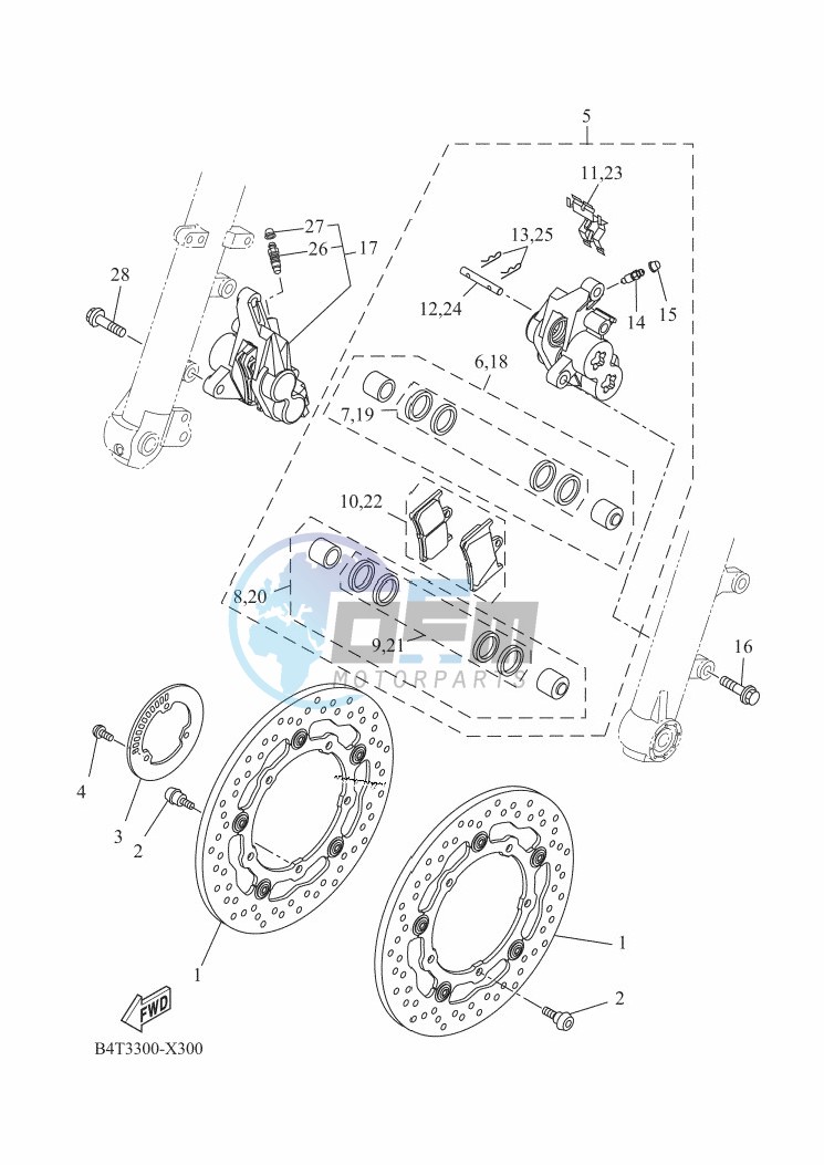 FRONT BRAKE CALIPER