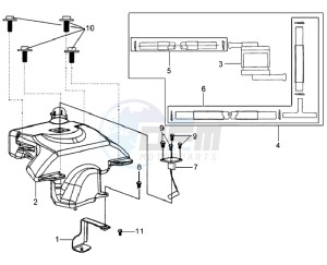 HD 125 EVO drawing FUEL TANK - FUEL CUT