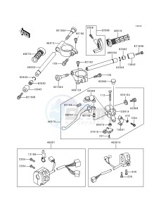 ZX 600 G [NINJA ZX-6R] (G1-G2) [NINJA ZX-6R] drawing HANDLEBAR