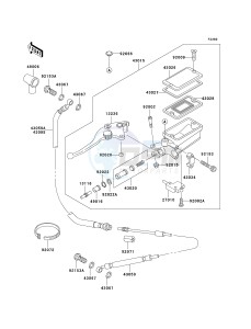 ZG 1000 A [CONCOURS] (A6F) A6F drawing CLUTCH MASTER CYLINDER