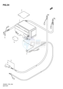 AN400 (E2) Burgman drawing BATTERY (AN400ZAL1 E19)