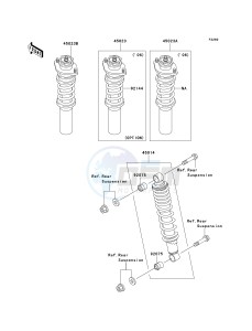 KAF 620 J [MULE 3010 TRANS4X4] (J6J-J8F) J8F drawing SHOCK ABSORBER-- S- -