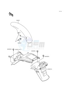 ZR 1100 A [ZR1100 ZEPHYR] (A1-A4) drawing FENDERS